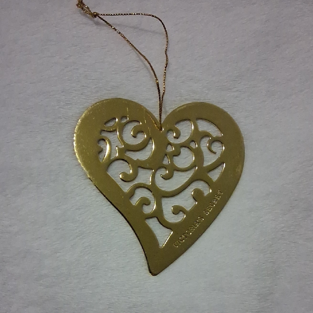 Victoria's Secret Gold Heart Ornament